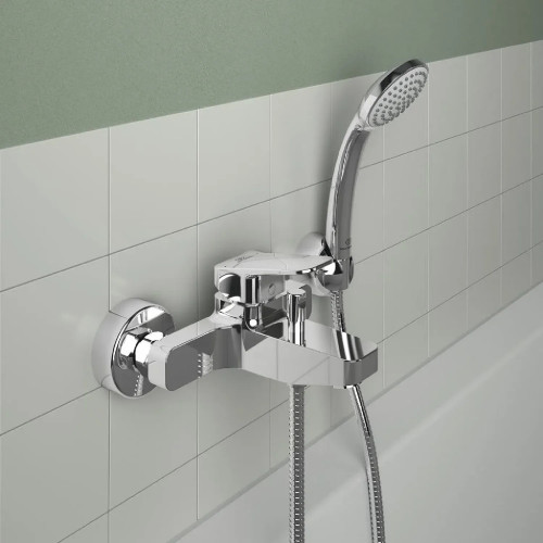 Set miscelatore monocomando esterno vasca/doccia Ceraplan cromo