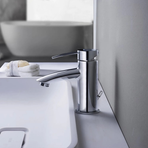 Miscelatore lavabo con scarico automatico Berry cromo - Paffoni