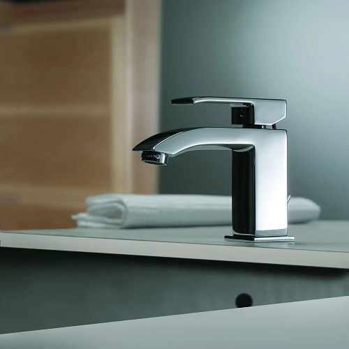 Miscelatore lavabo con scarico automatico Level cromo - Paffoni