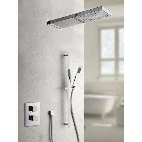 Miscelatore termostatico incasso doccia 3 uscite Level cromo - Paffoni