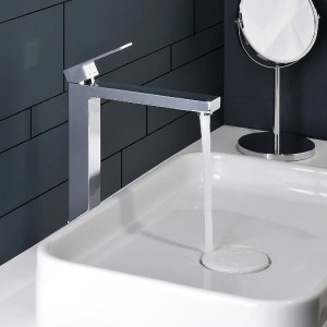 Miscelatore lavabo prolungato con scarico automatico Elle cromo - Paff 2
