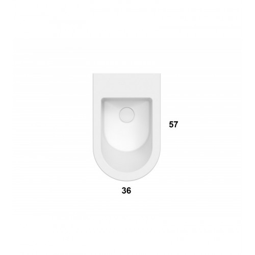 Bidet sospeso Forty3 57x36 cm bianco lucido - Ceramica Globo
