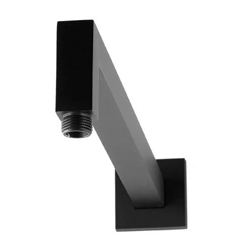 Braccio doccia quadrato 40 cm Quadro nero opaco - Paffoni