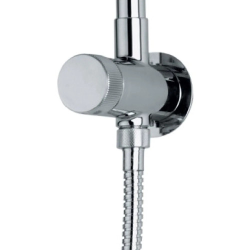 Kit soffione doccia a parete ø 20 cm con braccio girevole e doccia dup