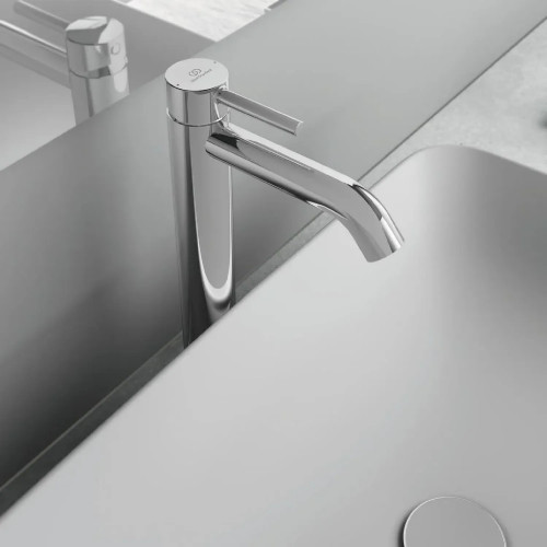 Miscelatore lavabo Ceraline con asta e scarico cromo – Ideal Standard