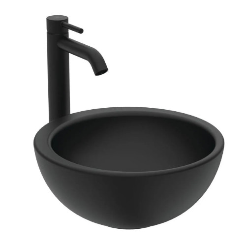 Miscelatore lavabo Ceraline nero opaco senza scarico – Ideal Standard