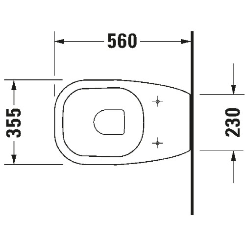 Vaso a pavimento con scarico universale D-Code bianco lucido - Duravit