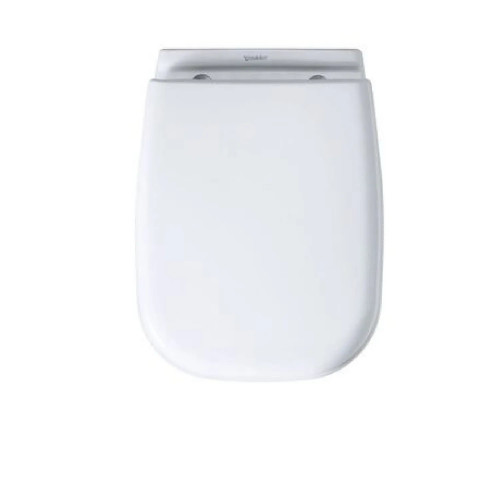 Coprivaso con chiusura rallentata D-Code bianco lucido - Duravit