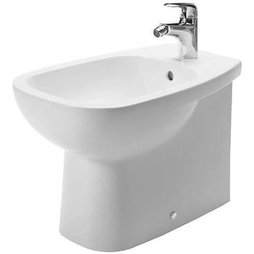 Bidet a terra filo muro D-Code bianco lucido - Duravit