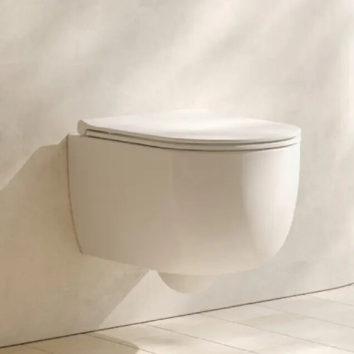 Vaso sospeso senza brida 46 cm Mode bianco lucido - Globo | Meglioalge