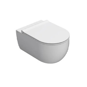 Vaso sospeso senza brida 53 cm Mode bianco lucido - Globo | Meglioalge
