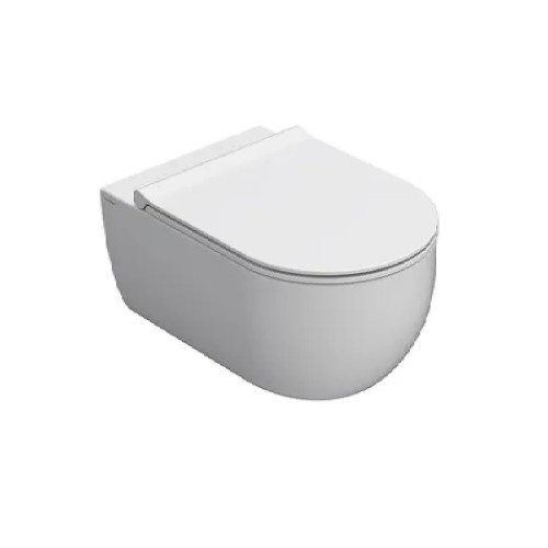 Vaso sospeso senza brida 53 cm Mode bianco lucido - Globo | Meglioalge