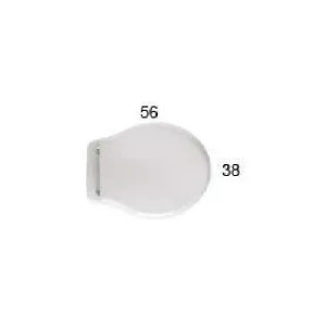 Vaso a terra 57 cm Paestum bianco lucido con scarico a pavimento - Glo 2