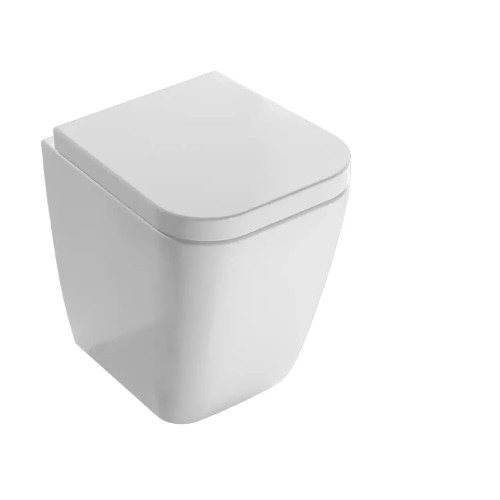 Vaso a terra filo muro 45 cm Stone bianco lucido - Globo | Meglioalge