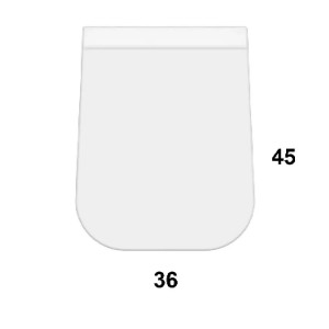 Vaso a terra filo muro 45 cm Stone bianco lucido - Globo | Meglioalge 2