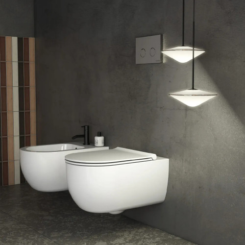 Bidet sospeso 53 cm Mode bianco lucido - Globo