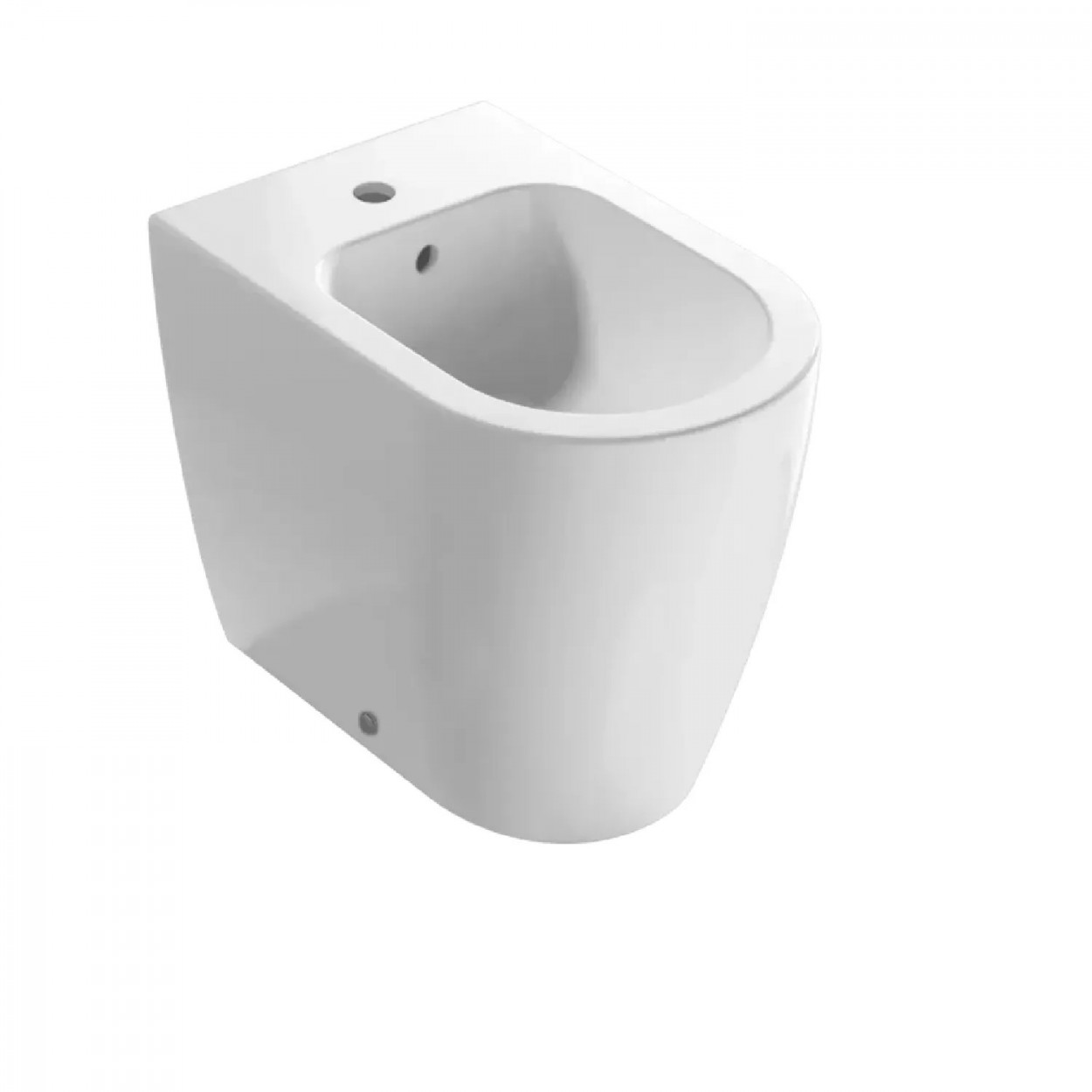 Bidet a terra filo muro Mode 53x34x43h cm bianco lucido - Globo