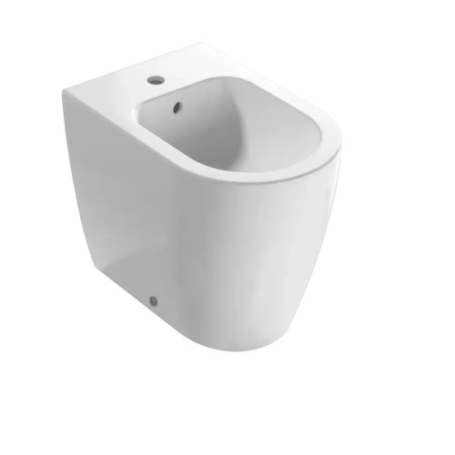 Bidet a terra filo muro Mode 53x34x43h cm bianco lucido - Globo