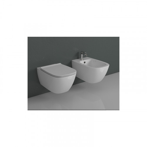 Bidet sospeso Genesis 55x36 cm bianco lucido - Ceramica Globo | Meglio