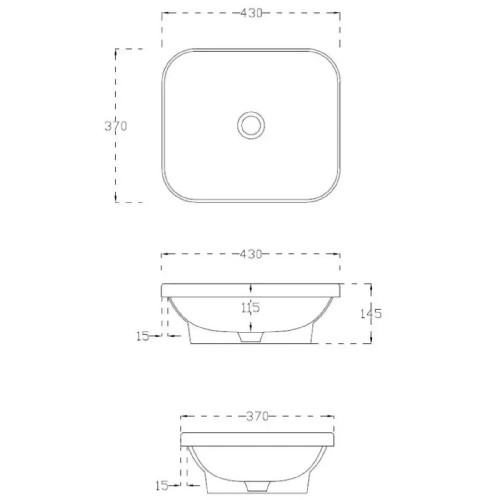Lavabo Giò Evolution 43x37 cm bianco lucido - Hidra