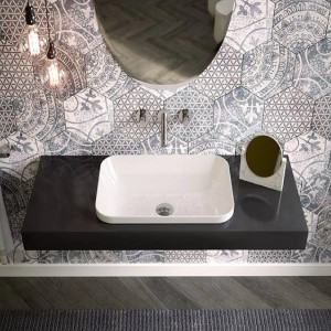 Lavabo Giò Evolution 43x37 cm bianco lucido - Hidra 2