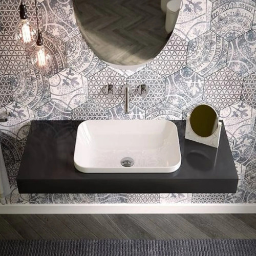 Lavabo Giò Evolution 43x37 cm bianco lucido - Hidra
