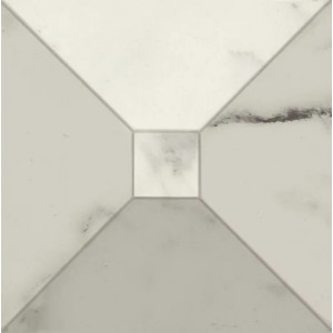 Allmarble Statuario Tozzetto 3D Lux 15x15 cm - Eleganza by Marazzi