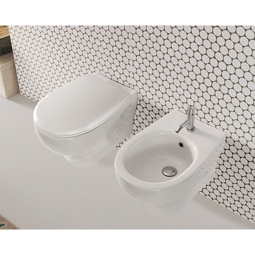Bidet sospeso Grace 52x36 cm bianco lucido | Ceramica Globo - Meglioal