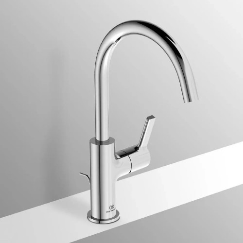 Miscelatore lavabo a bocca alta con scarico Joy cromo - Ideal Standard