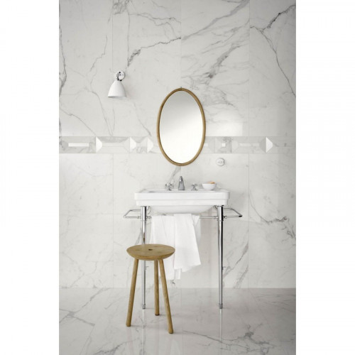 Allmarble Statuario Tozzetto 3D Lux 15x15 cm - Eleganza by Marazzi