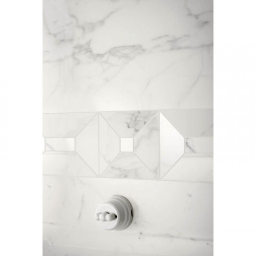 Allmarble Statuario Tozzetto 3D Lux 15x15 cm - Eleganza by Marazzi