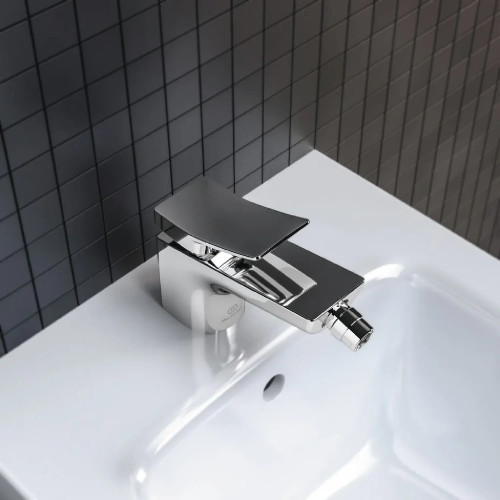 Miscelatore monocomando bidet Conca cromo - Scarico incluso | Ideal St