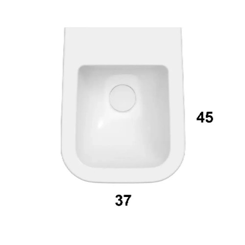 Bidet sospeso 45 cm Stone bianco lucido - Globo | Design moderno