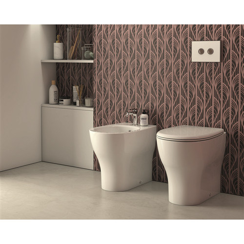 Vaso WC a Terra Grace Senza Brida Bianco Lucido - Ceramica Globo