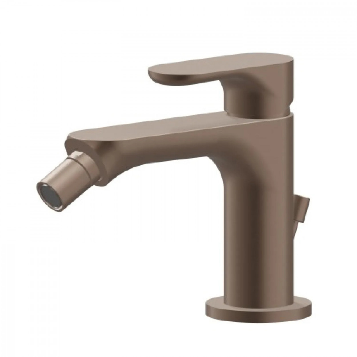 Miscelatore monocomando per bidet con scarico Linfa II copper satin -