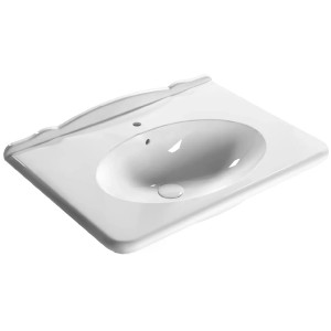 Lavabo sospeso 75x55 cm Paestum bianco lucido - Globo | Eleganza e Fun