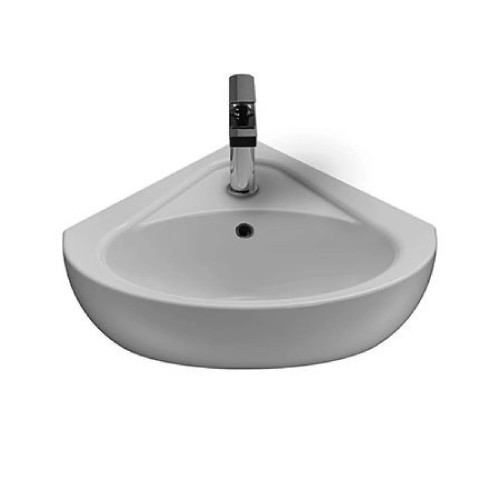 Lavabo ad angolo sospeso 41x46 cm Torano bianco lucido - Globo