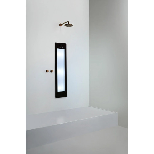 Lampada a infrarossi naturale Solarium+LuceUV Round M nero - Sunshower