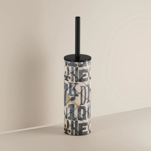 Portascopino da appoggio Typo in acciaio inox - Inda 2