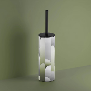 Porta scopino da appoggio Alto grigio opaco - Inda 2