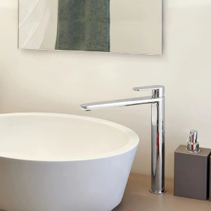 Miscelatore lavabo alto senza scarico Candy cromo - Paffoni 2