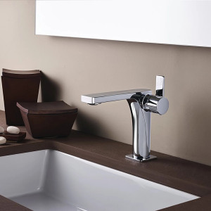 Miscelatore lavabo con scarico clic-clac Rock cromo - Paffoni 2