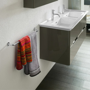 Set accessori bagno a muro One cromo lucido - Inda 2