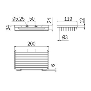 Cestino portaoggetti Hotellerie 20 cm cromo - Inda 2