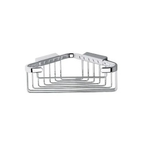 Cestino portaoggetti angolare Hotellerie 17 cm cromo - Inda