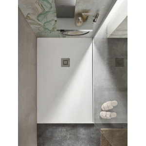Piatto doccia 80x100 cm Forma Zoe bianco opaco - Hafro 2
