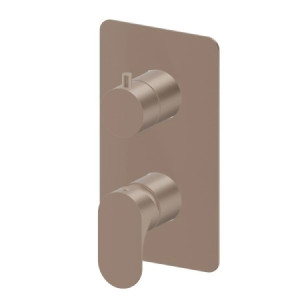 Miscelatore monocomando doccia incasso 2 uscite Linfa II copper satin