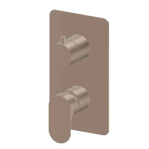 Miscelatore monocomando doccia incasso 2 uscite Linfa II copper satin