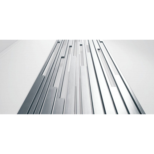 Radiatore verticale Stradivari h2100x660 mm inox satinato – Cordivari