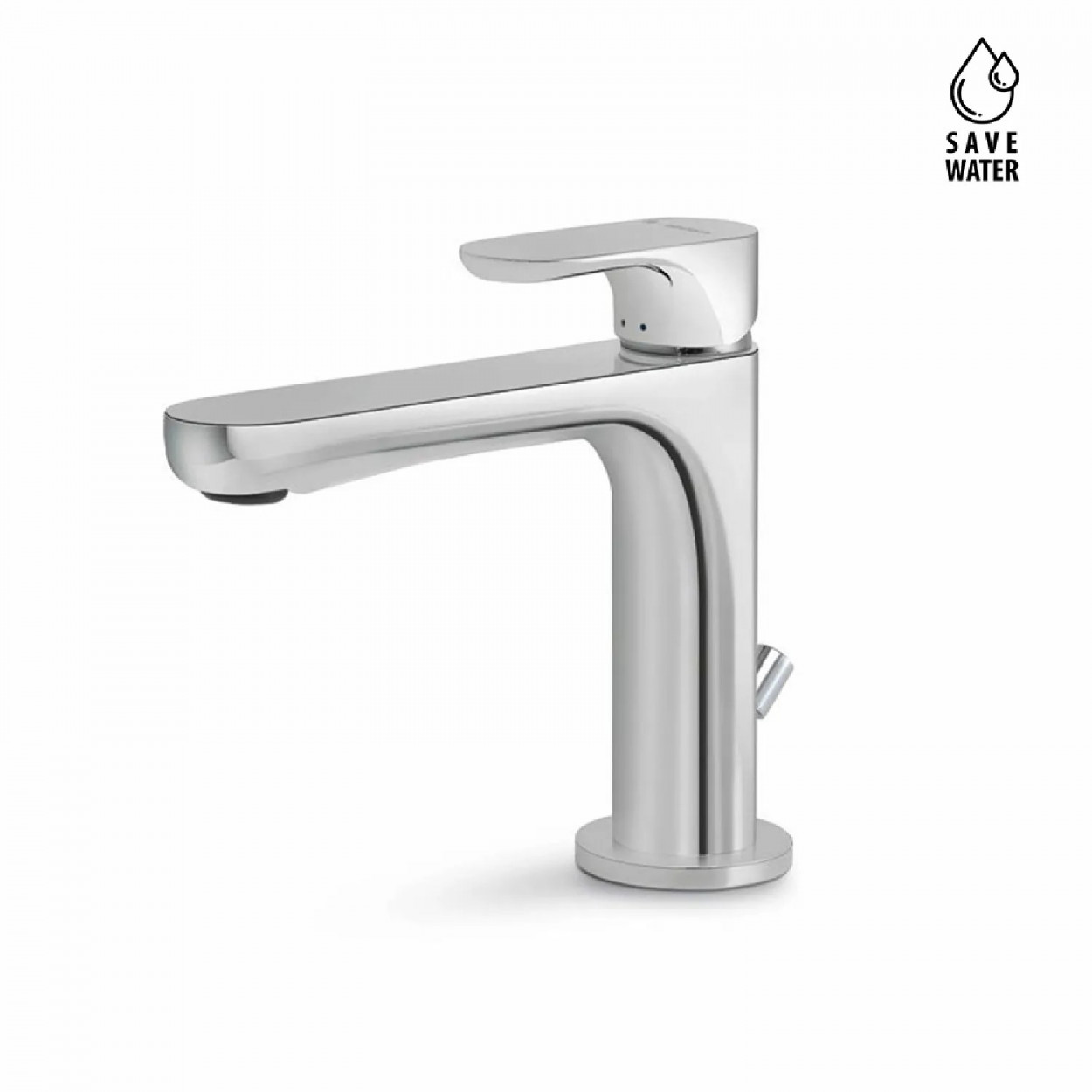 Miscelatore monocomando per lavabo con scarico Linfa II cromo - Newfor